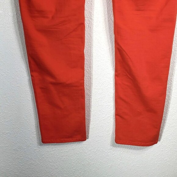 Maurices Orange Skinny Fit Womens Pants Size 7/8 Cotton/Spandex Fall Halloween - Picture 9 of 11